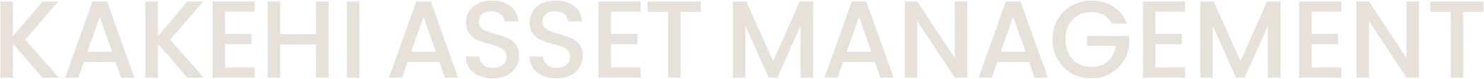 KAKEHI ASSET MANAGEMENT