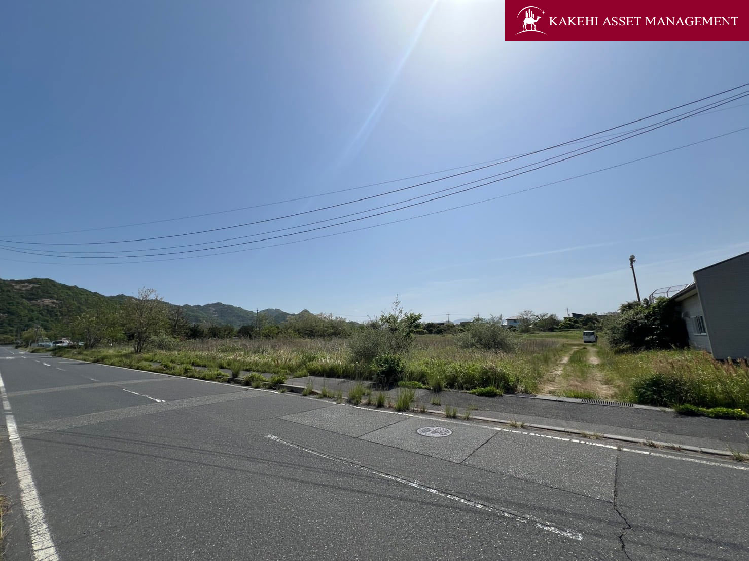 【岩美町大谷工場用地】約3000坪の広大な土地角地2面道路です。